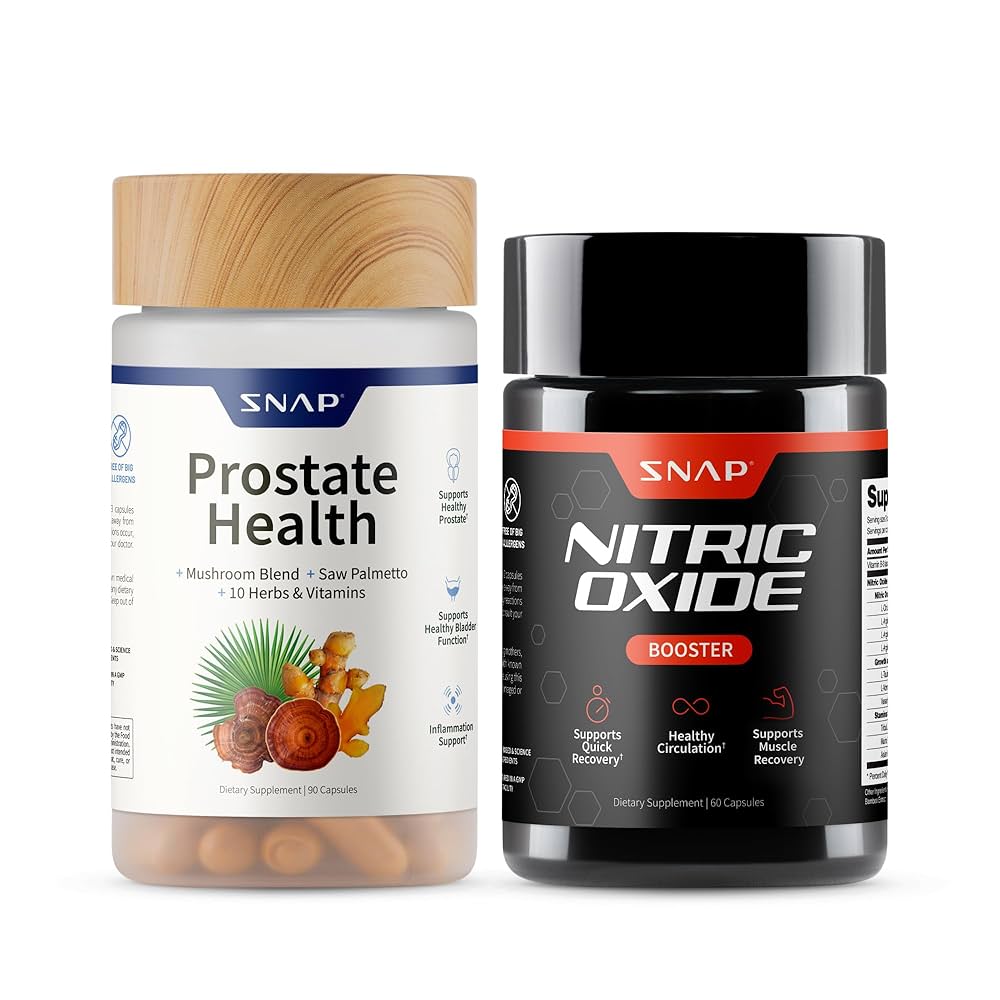 Pack Duo Hombre Total: Prostate Health + Nitric Oxide — Para Próstata Sana, Más Energía y Mejor Rendimiento (100% Natural)