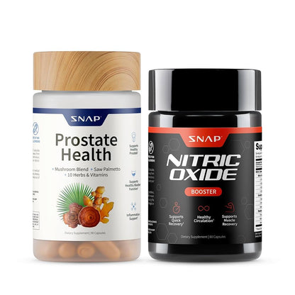 Pack Duo Hombre Total: Prostate Health + Nitric Oxide — Para Próstata Sana, Más Energía y Mejor Rendimiento (100% Natural)